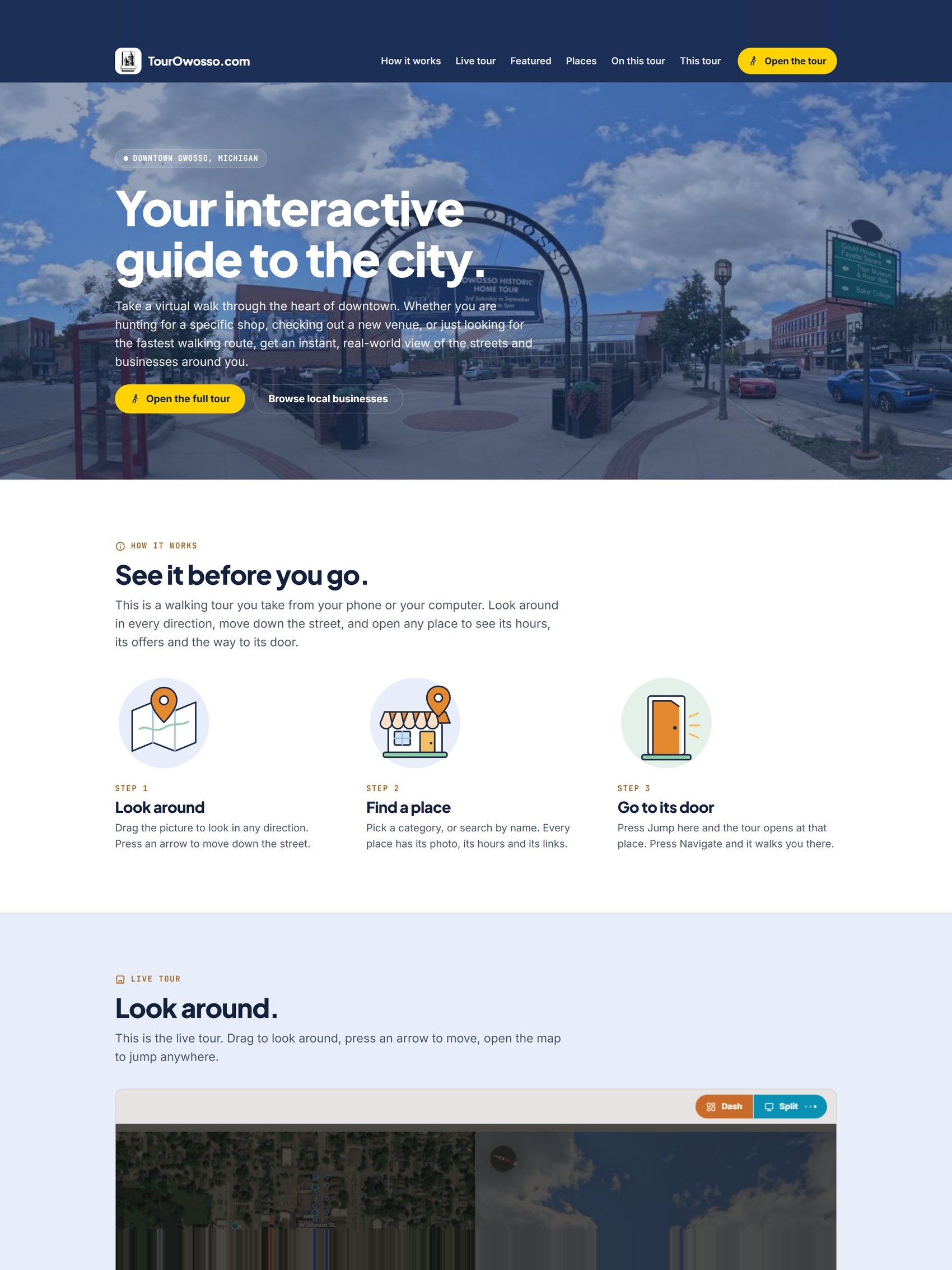 The whole page
