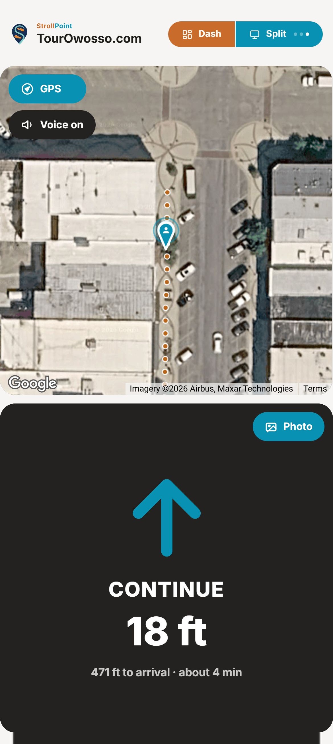 Turn by turn directions