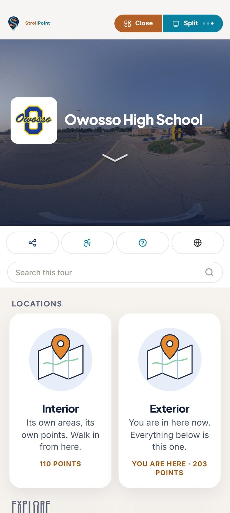 Locations on a phone