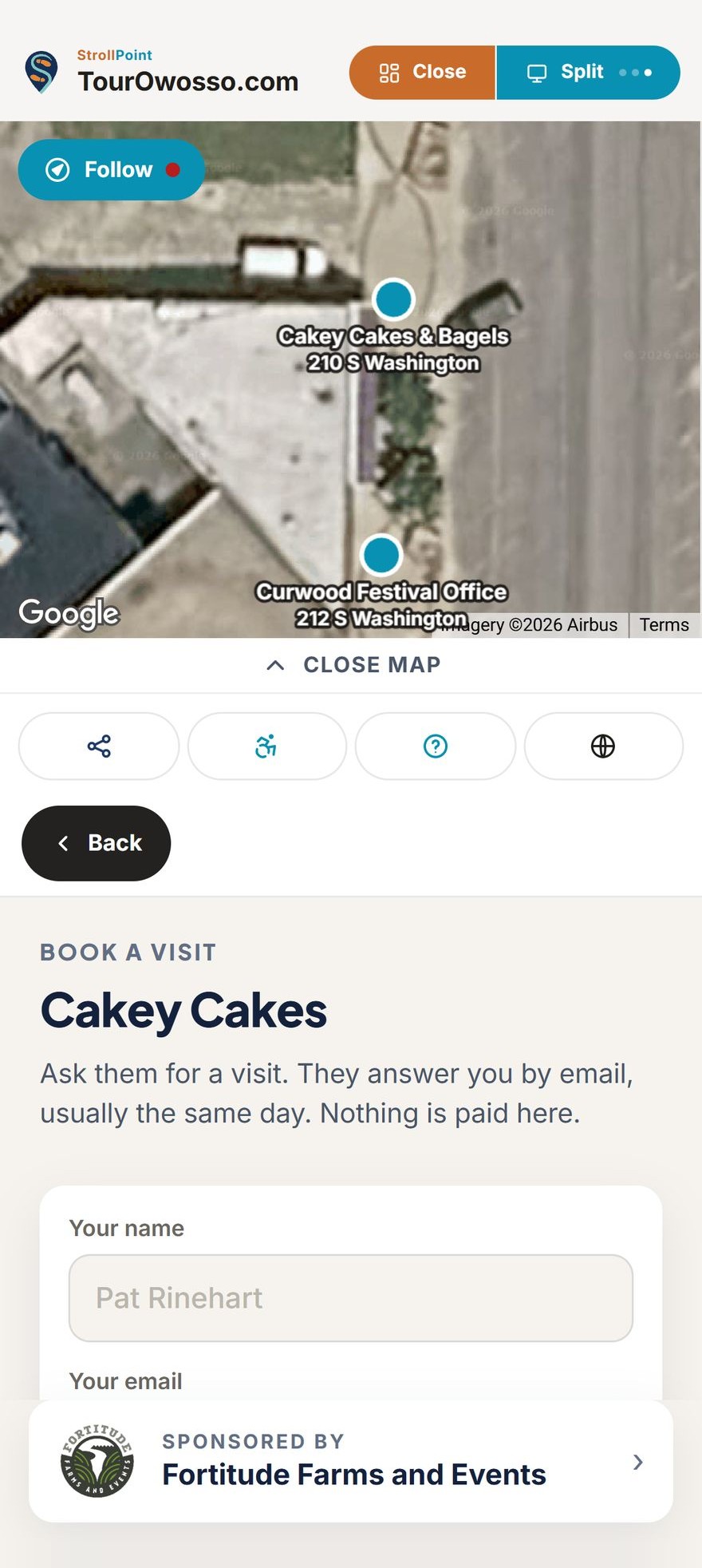 Book a visit