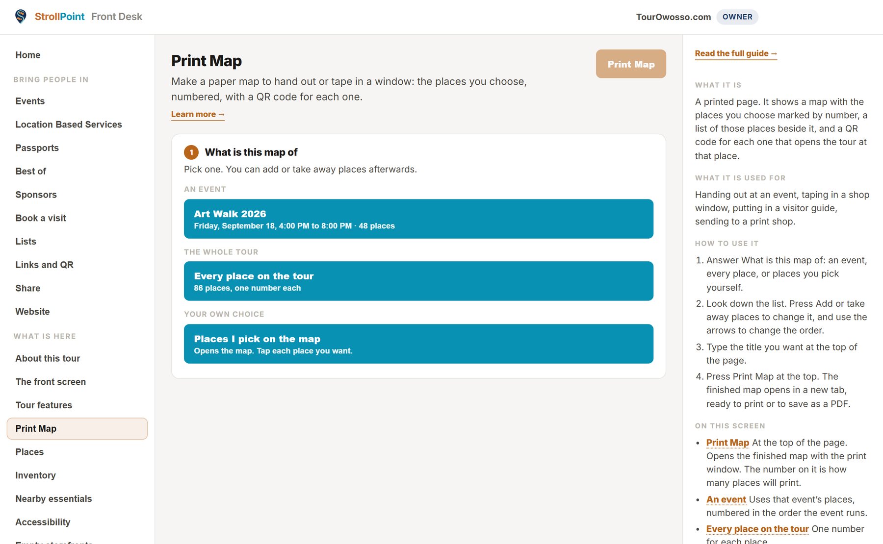 Print Map